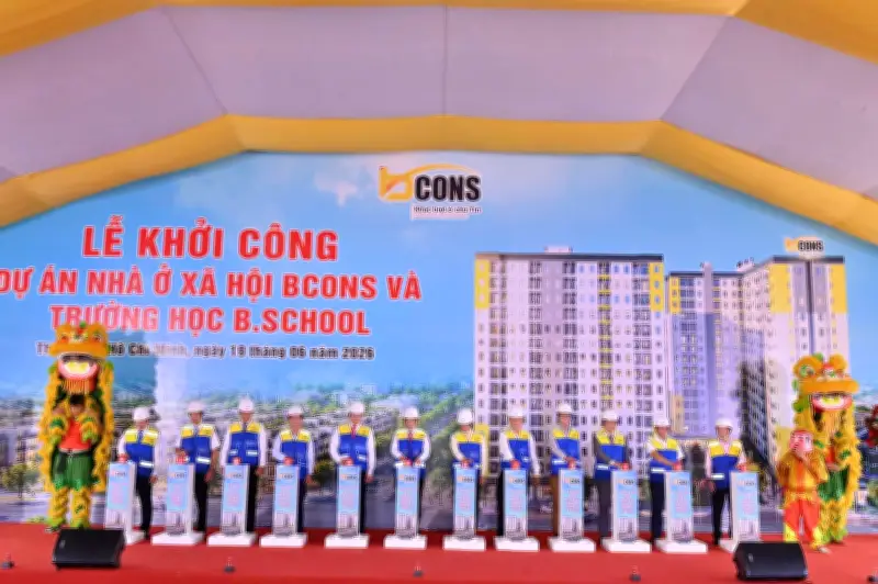 Khởi công dự án nhà ở xã hội Bcons và trường học Bschool tại TP.HCM