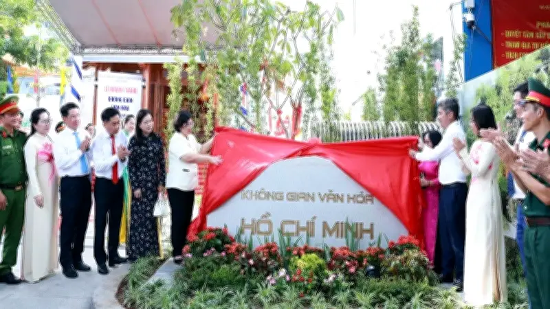 Khánh thành Không gian văn hóa Hồ Chí Minh phường Bình Hưng Hòa