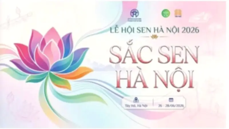 Lễ hội Sen Hà Nội 2026: Hội tụ tinh hoa văn hóa và sáng tạo từ hoa sen