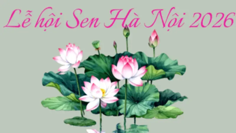 Lễ hội Sen Hà Nội 2026 tại Hồ Tây: Trải nghiệm văn hóa đặc sắc