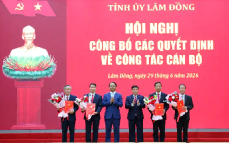 Lâm Đồng điều động, bổ nhiệm loạt cán bộ chủ chốt
