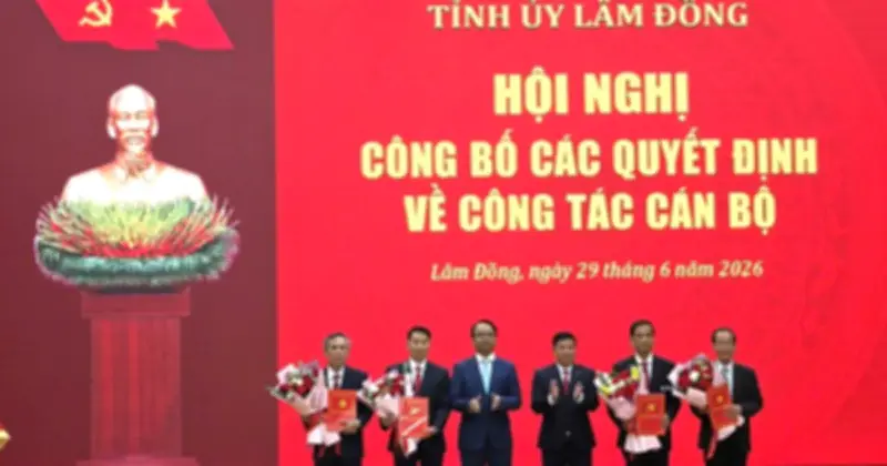 Lâm Đồng điều động, bổ nhiệm nhiều cán bộ chủ chốt tại các sở, ngành