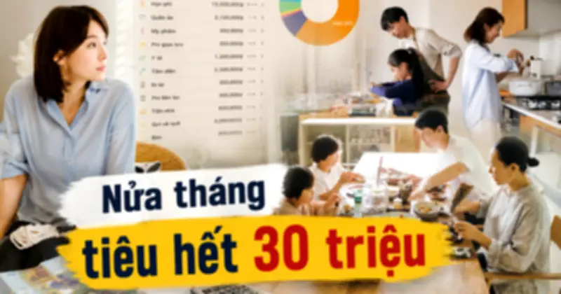 Mẹ 3 con than nửa tháng tiêu 30 triệu, dân mạng hiến kế