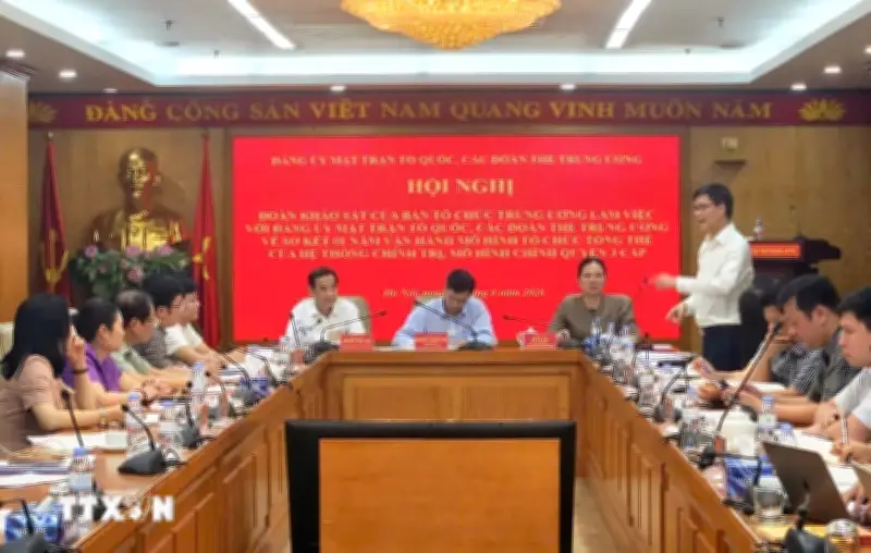 Đảm bảo hệ thống Mặt trận Tổ quốc vận hành hiệu lực, hiệu quả