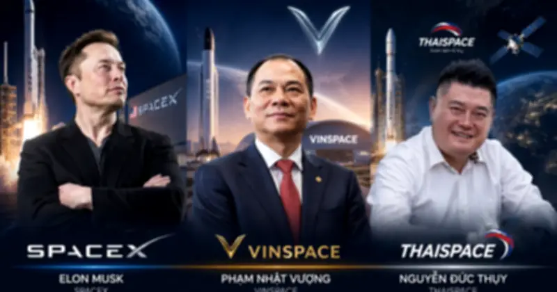 Mỹ có SpaceX, Việt Nam có VinSpace và ThaiSpace: Giấc mơ không gian của doanh nghiệp tư nhân