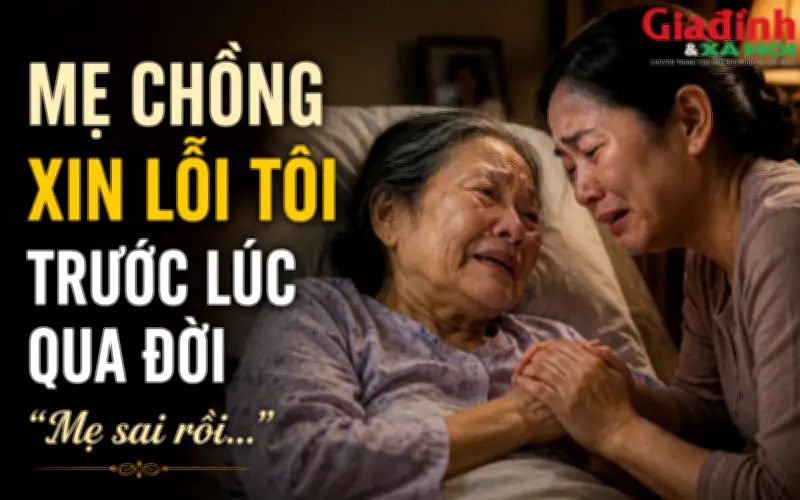 Mẹ chồng xin lỗi tôi trước khi qua đời: 'Mẹ sai rồi'