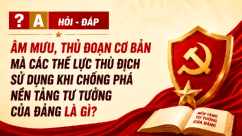 Âm mưu chống phá nền tảng tư tưởng của Đảng: Thủ đoạn và biểu hiện
