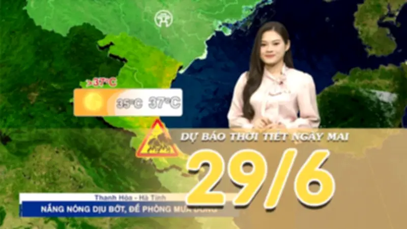 Mưa dông diện rộng ở Bắc Bộ, Trung Bộ nắng nóng gay gắt
