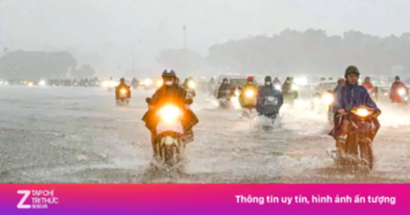 Mưa lớn chấm dứt nắng nóng 40°C ở Bắc Bộ, Hà Nội mưa dông từ 27/6