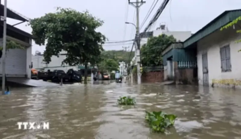 Mưa lớn gây ngập úng cục bộ tại một số khu vực ở Quảng Ninh