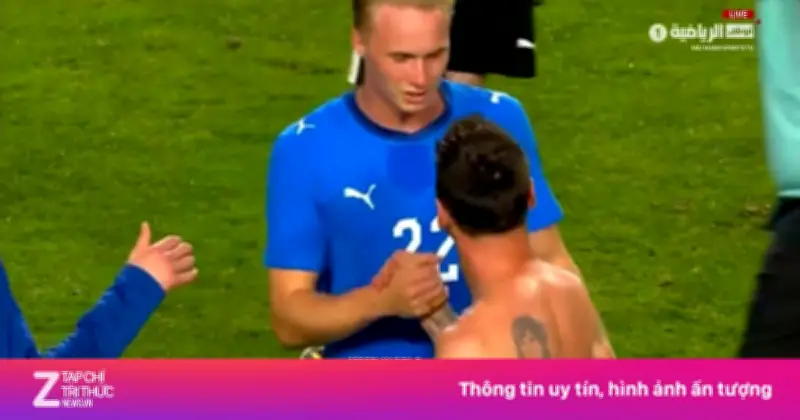 Messi gặp con trai đồng đội cũ trong trận giao hữu Argentina vs Iceland