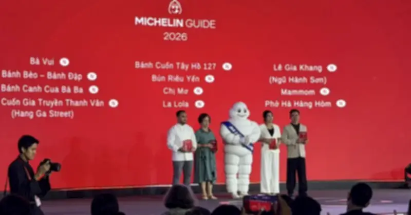 Michelin 2026: Việt Nam có 11 nhà hàng đạt sao, 193 cơ sở được tuyển chọn