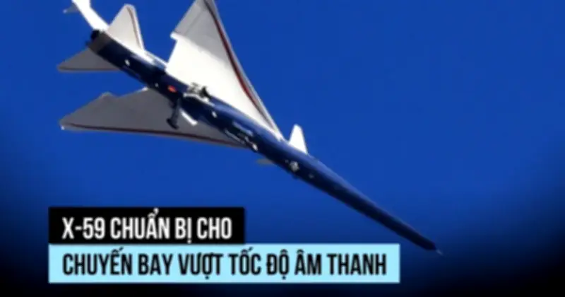 Máy bay X-59 chuẩn bị vượt tốc độ âm thanh
