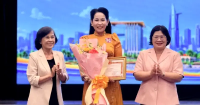 Nữ cán bộ phường Thới An đoạt giải nhất Hội thi Báo cáo viên giỏi TP.HCM 2026