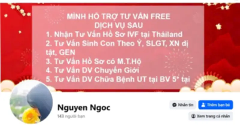 Đường dây mang thai hộ xuyên biên giới hoạt động dưới vỏ bọc tư vấn hiếm muộn