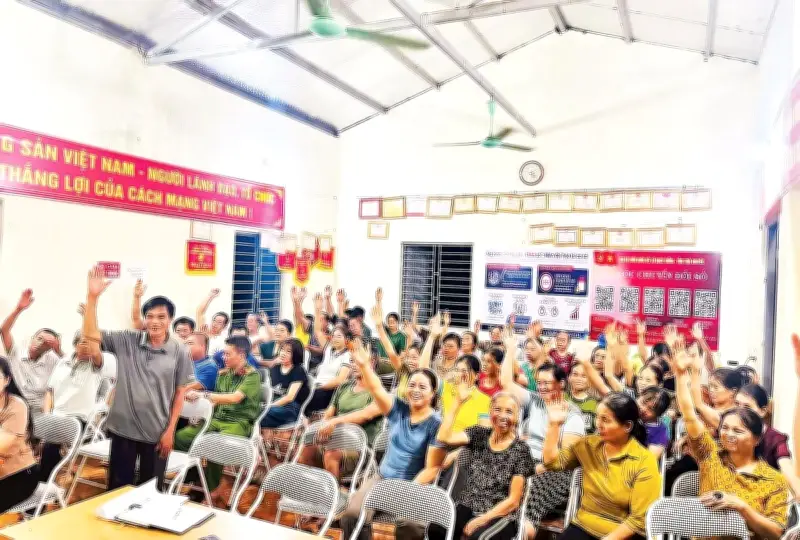 Nghĩa Tá sắp xếp 27 thôn thành 12 thôn mới, đa số cử tri đồng thuận