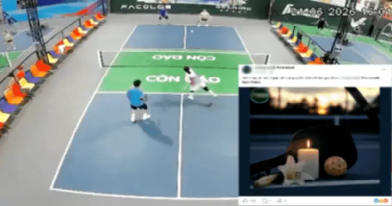 Người đàn ông tử vong khi chơi pickleball: Sân đấu gửi thông báo nghẹn lòng