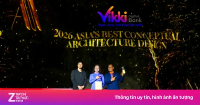 Ngân hàng số Vikki thắng giải thiết kế xuất sắc châu Á 2026