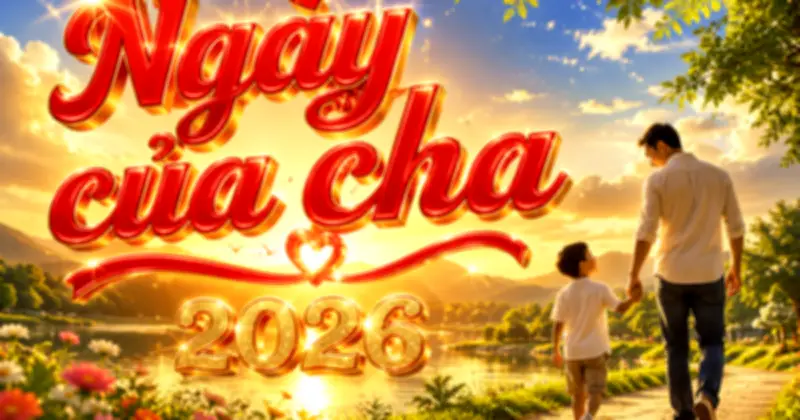 Ngày của cha 21.6 trùng ngày Báo chí và Hạ chí 2026