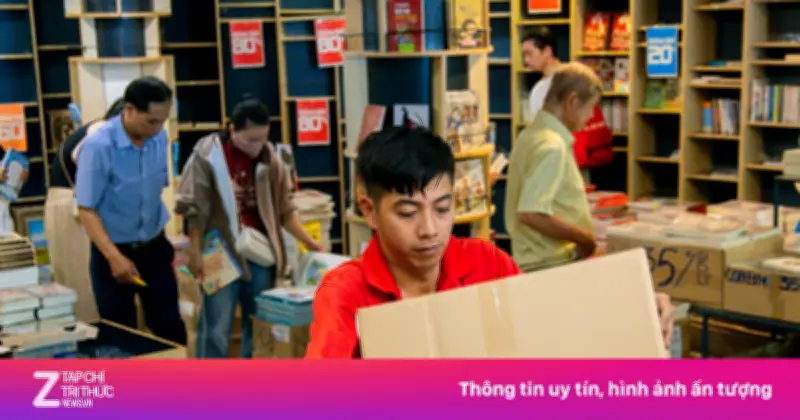 Ngày cuối của nhà sách Cá Chép: Khách xếp hàng dài, nhân viên bịn rịn