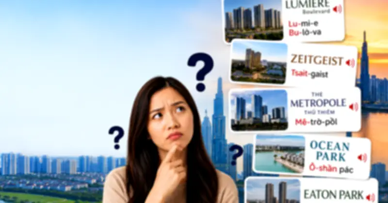 Những dự án bất động sản có tên khó đọc khiến dân tình 'vật vã'