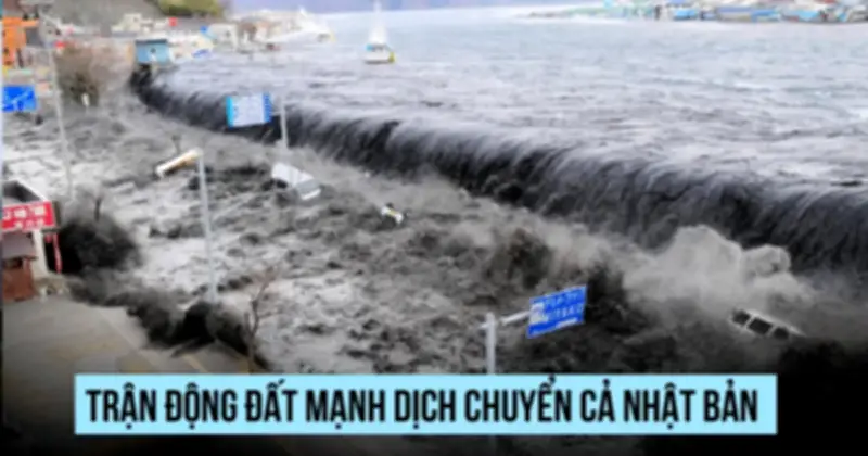 Nhật Bản bị dịch chuyển trong thảm họa động đất