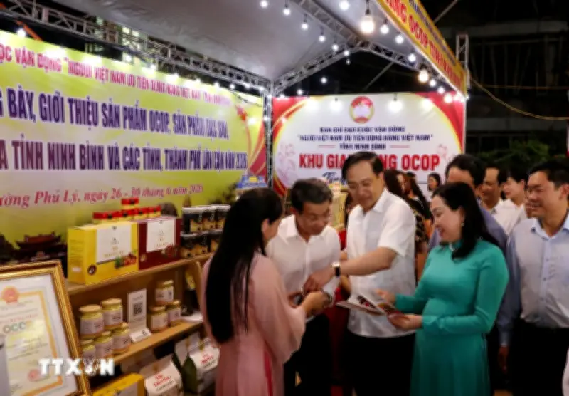 Ninh Bình khai mạc Tuần lễ trưng bày sản phẩm OCOP và nông sản an toàn