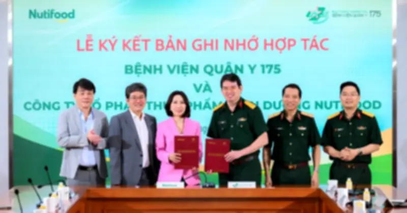 Nutifood hợp tác Bệnh viện Quân y 175 nghiên cứu dinh dưỡng lâm sàng