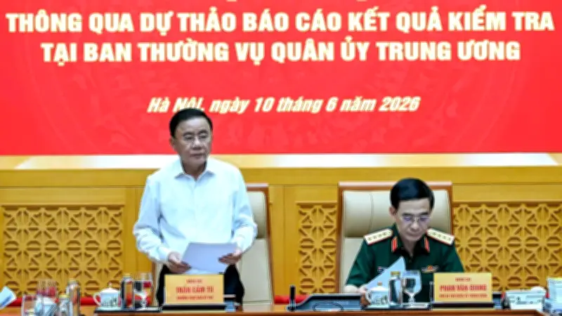 Đoàn Kiểm tra số 12 làm việc với Ban Thường vụ Quân ủy Trung ương