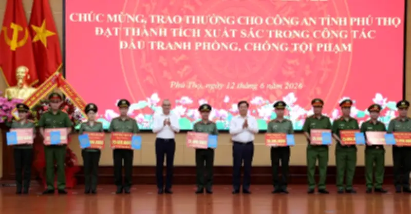 Phú Thọ: Công an phá nhiều chuyên án lớn, được lãnh đạo tỉnh biểu dương