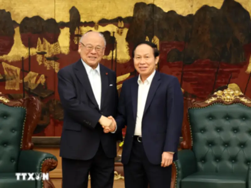 Phó Thủ tướng Lê Tiến Châu tiếp Cố vấn đặc biệt Liên minh Nghị sỹ Nhật-Việt