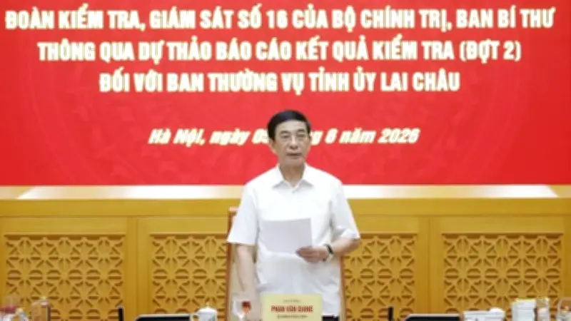 Phó Thủ tướng Phan Văn Giang: Lai Châu cần hành động ngay sau kiểm tra