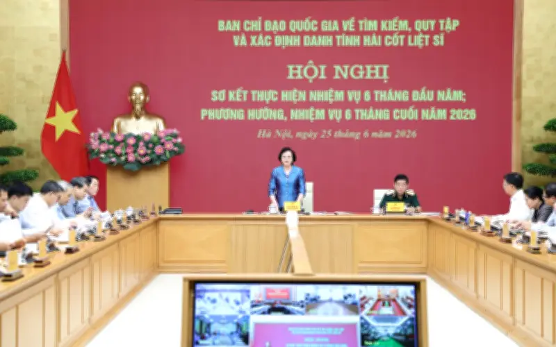 Phó Thủ tướng yêu cầu đánh giá công tác tìm kiếm liệt sĩ bằng 'sản phẩm hiện hữu'