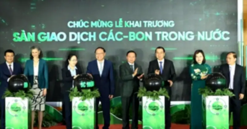 Phiên đầu tiên sàn các-bon Việt Nam: giao dịch 1.210 tấn CO2, giá cao nhất 136.000 đồng/tấn