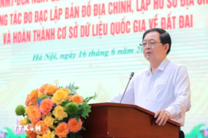 Phấn đấu hoàn thành cơ sở dữ liệu quốc gia về đất đai trong năm 2026