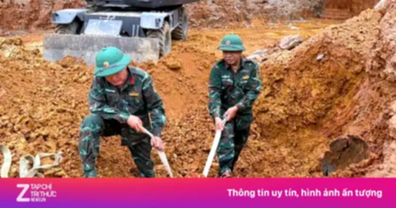 Phát hiện quả bom 250 kg còn nguyên kíp nổ khi đào móng xây trường
