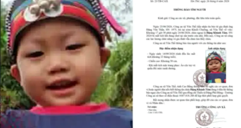 Phát hiện thi thể bé trai 22 tháng tuổi sau 5 ngày mất tích khi đi cùng dì