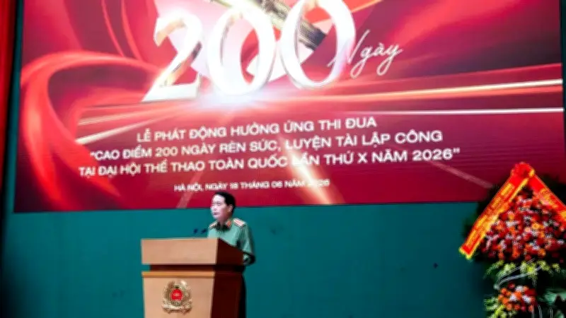 Phát động thi đua 200 ngày thể thao Công an nhân dân