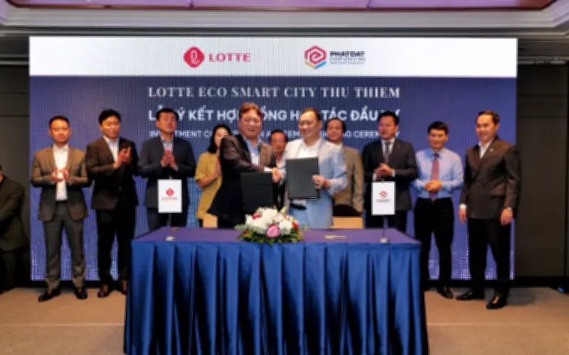 Phát Đạt và Lotte ký kết hợp tác dự án Lotte Eco Smart City Thủ Thiêm 60.000 tỷ đồng