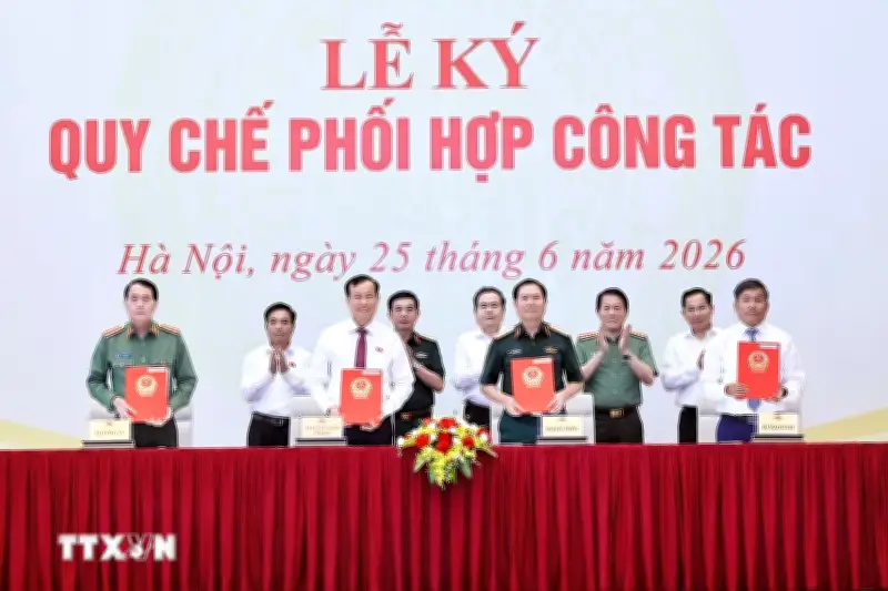 Quốc hội ký quy chế phối hợp với Bộ Quốc phòng, Công an, Ngoại giao