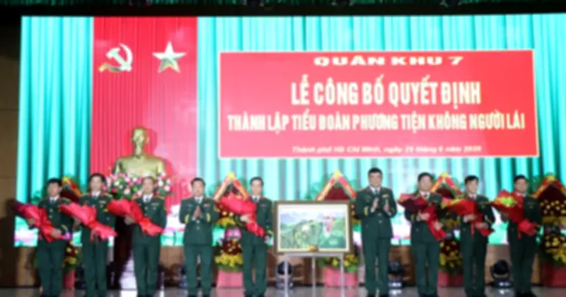 Quân khu 7 thành lập Tiểu đoàn Phương tiện không người lái hiện đại