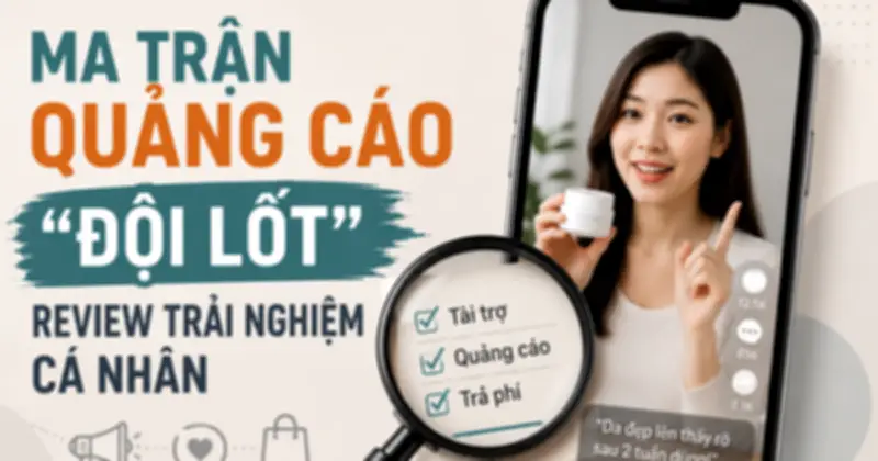 Quảng cáo trá hình qua KOL, KOC: Người tiêu dùng mất niềm tin