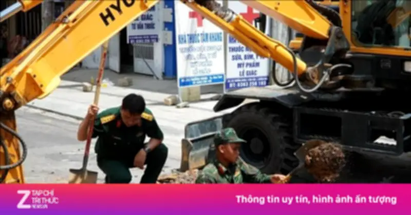 Quảng Ngãi bắt đầu đào rãnh thăm dò tìm hài cốt liệt sĩ