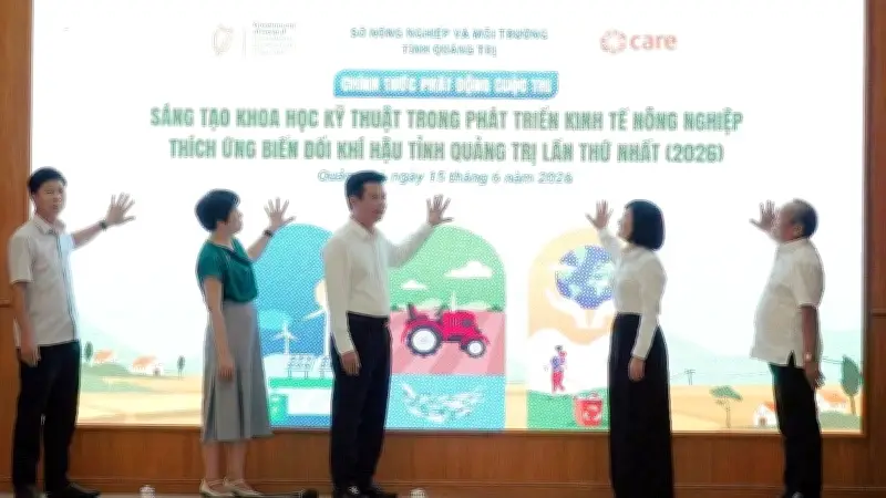 Quảng Trị phát động cuộc thi sáng tạo thích ứng biến đổi khí hậu lần thứ I