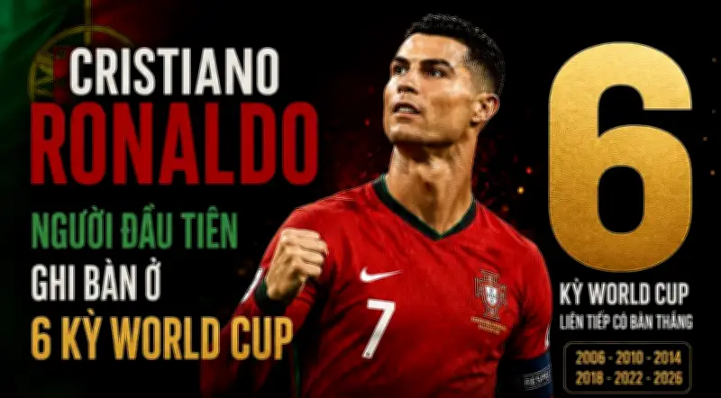 Ronaldo lập kỷ lục 10 bàn tại World Cup sau cú đúp vào lưới Uzbekistan