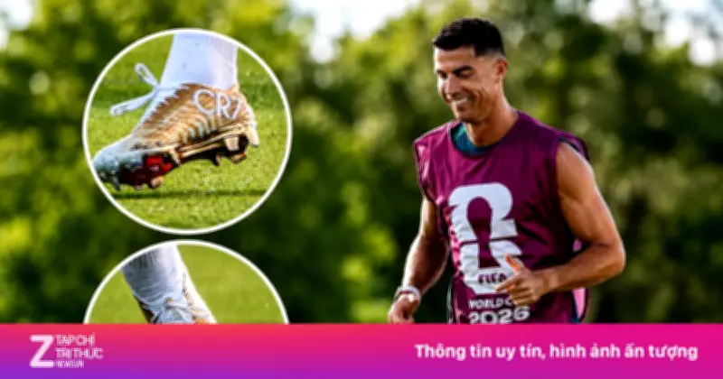 Ronaldo ra mắt giày vàng đặc biệt tại World Cup 2026