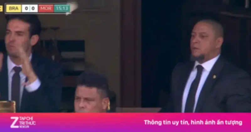 Ronaldo và Kaka phản ứng gây chú ý khi Brazil bỏ lỡ cơ hội