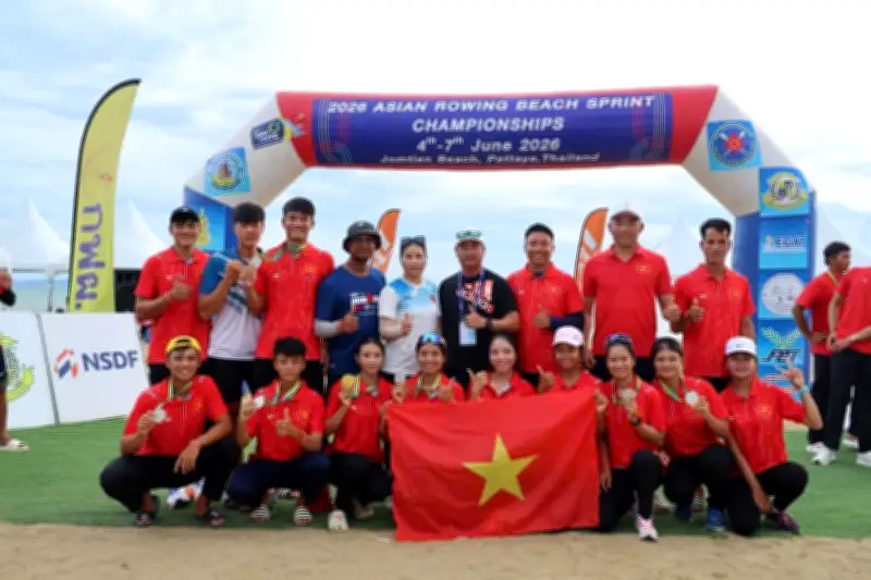 Rowing biển Việt Nam giành 8 huy chương tại giải vô địch châu Á