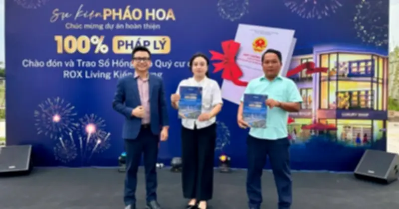 ROX Living Kiến Tường trao sổ đỏ đợt tiếp theo, khẳng định uy tín và cam kết