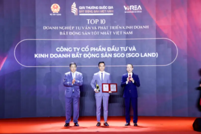 SGO Land được vinh danh Top 10 doanh nghiệp bất động sản tại giải thưởng Quốc gia lần II